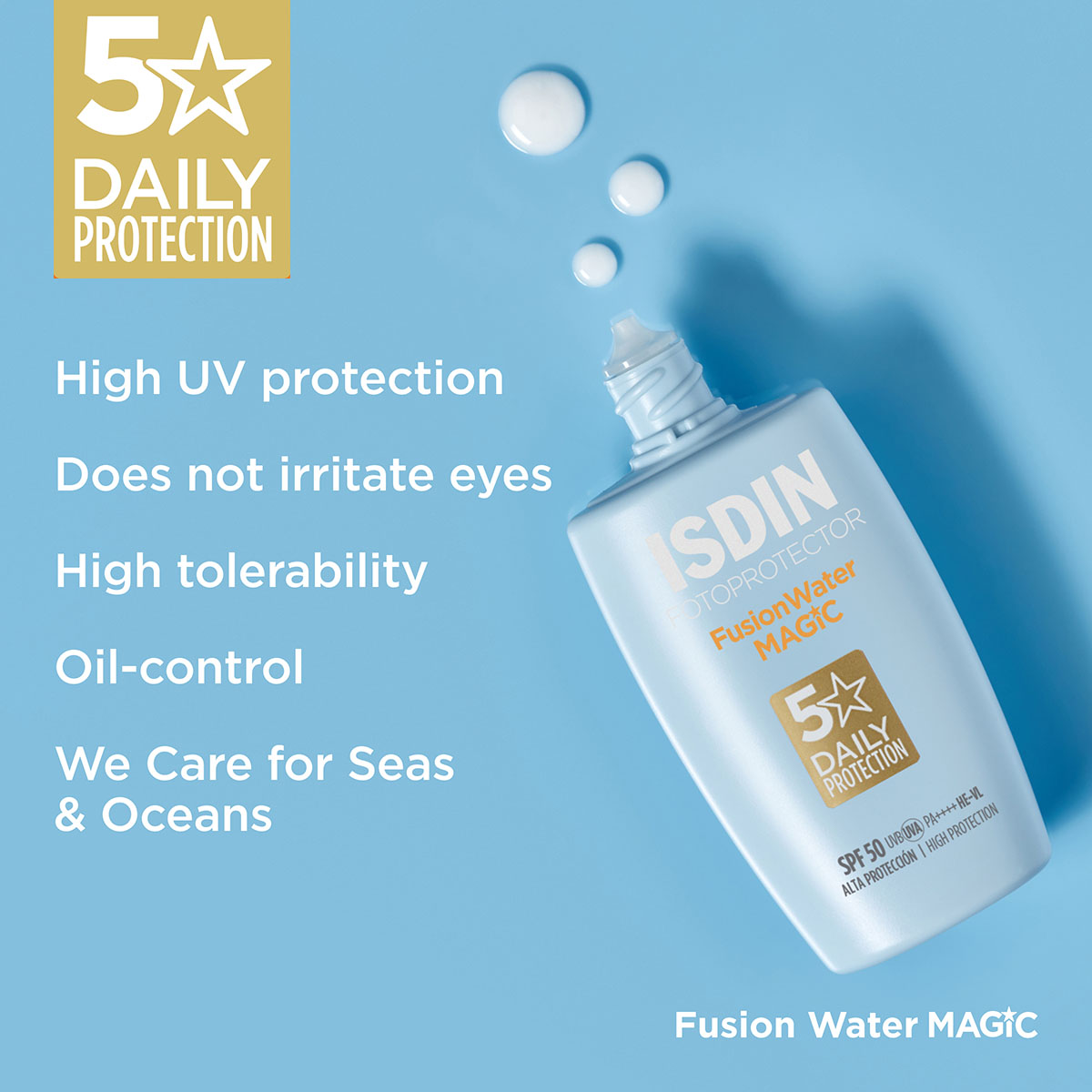 ضد آفتاب فیوژن واتر مجیک ایزدین SPF50+
