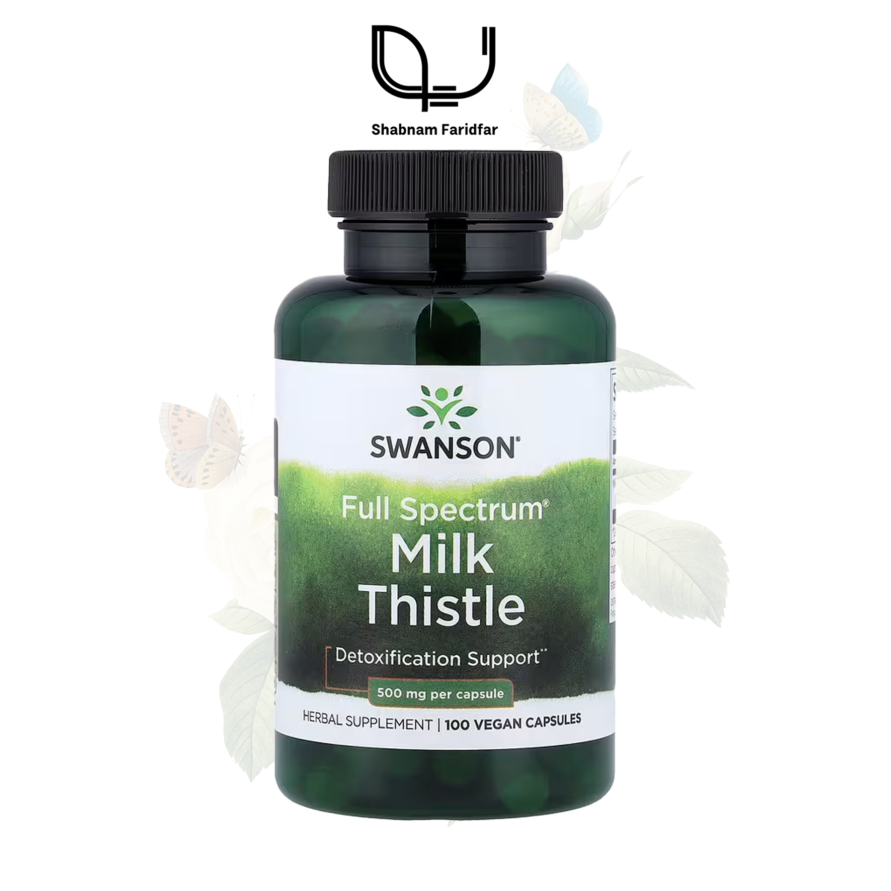 Swanson Milk Thistle 1 مکمل گیاهی عصاره خار مریم 100 عددی سوانسون آمریکا | سمزدایی و محافظت از کبد