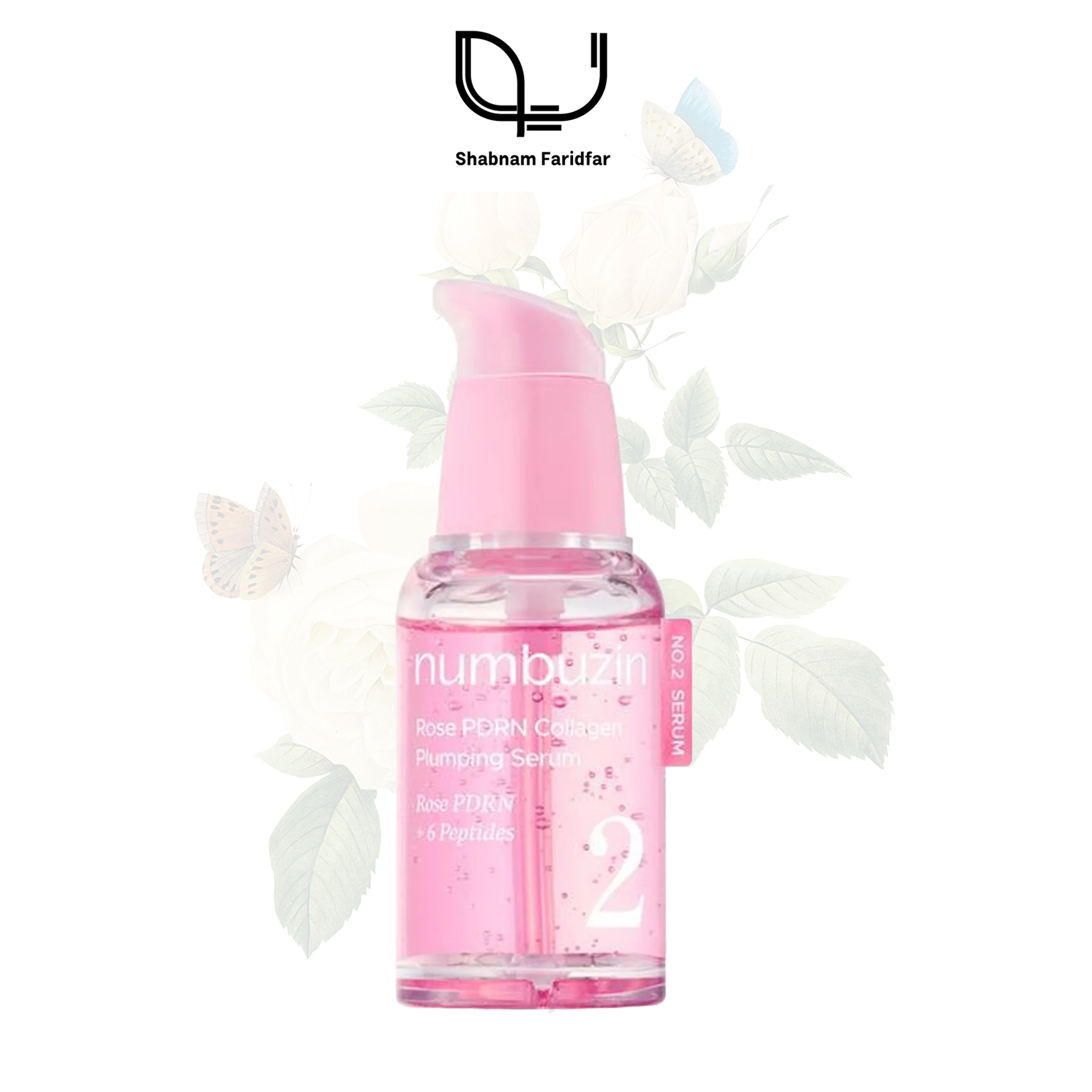 Numbuzin rose pdrn collagen plumping serum سرم رز کلاژن PDRN شماره 2 نامبوزین | حجمدهنده و جوانساز پوست