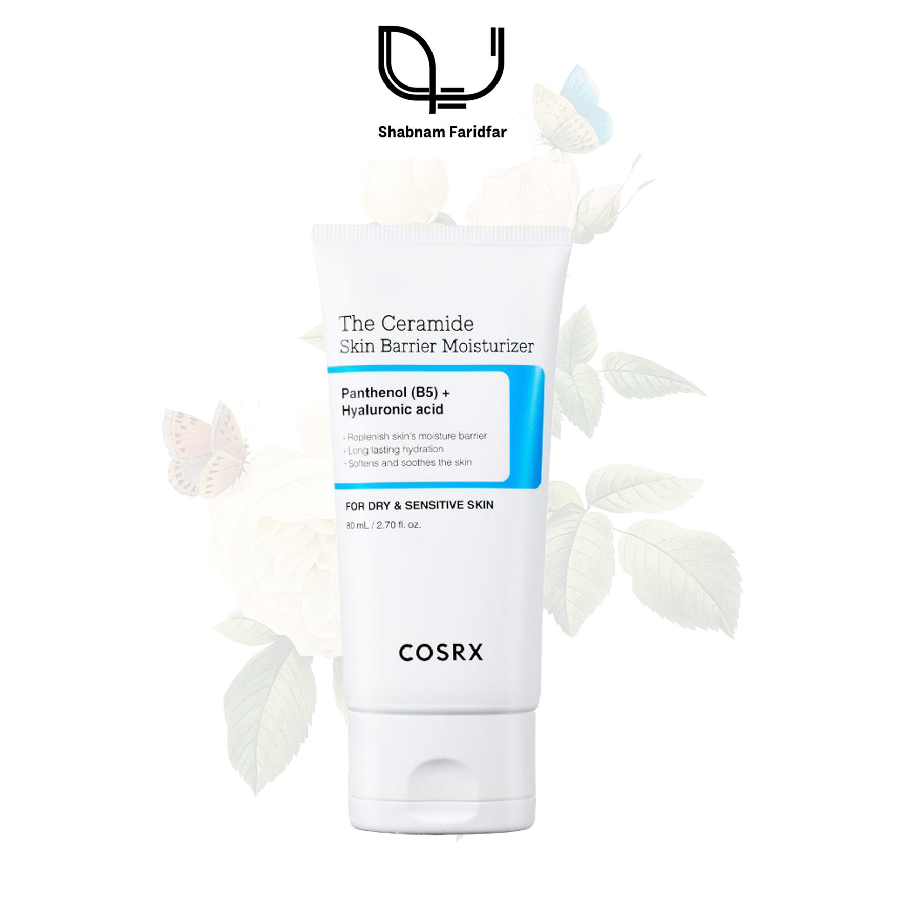 Cosrx the ceramide Skin Barrier Moisturizer کرم مرطوب کننده و تقویت سد دفاعی پوست سرامید کوزارکس COSRX | مناسب پوست خشک و حساس