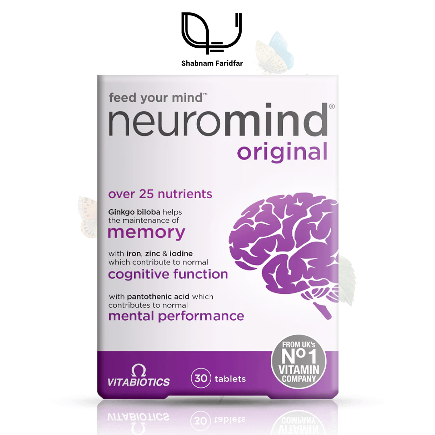 neuromind_original_front مکمل تقویت حافظه نورومایند اورجینال ویتابیوتیکس | تقویت تمرکز و عملکرد مغز