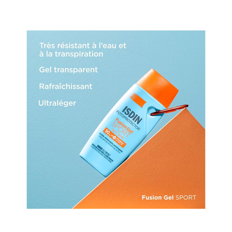ضد آفتاب بدن فیوژن ژل اسپرت ایزدین +SPF 50 | مخصوص ورزش