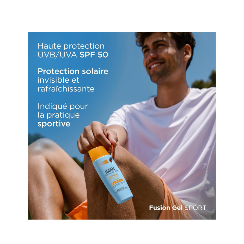 ضد آفتاب بدن فیوژن ژل اسپرت ایزدین +SPF 50 | مخصوص ورزش